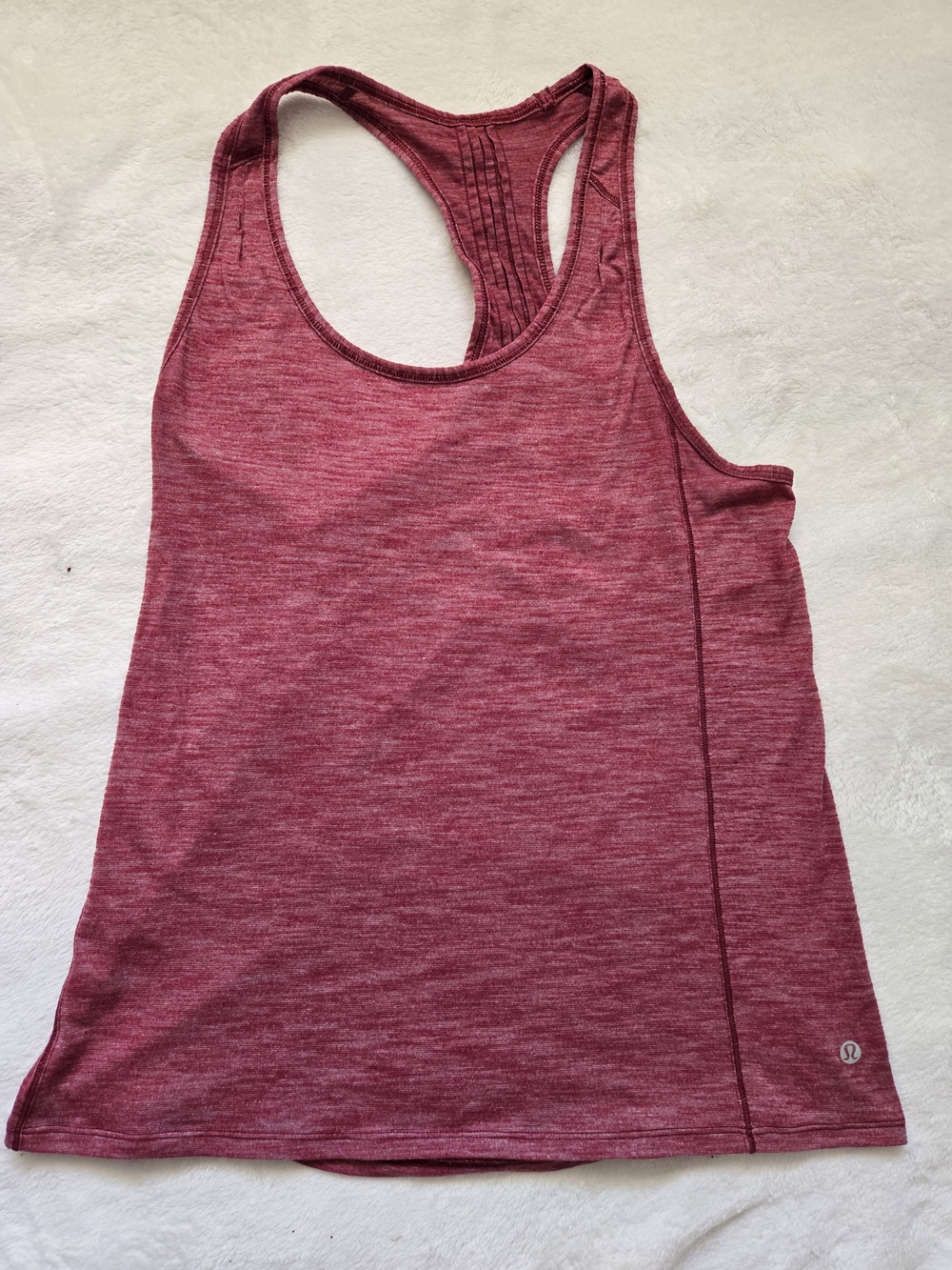 lululemon athletica Heathered Raspberry Racerback Tank